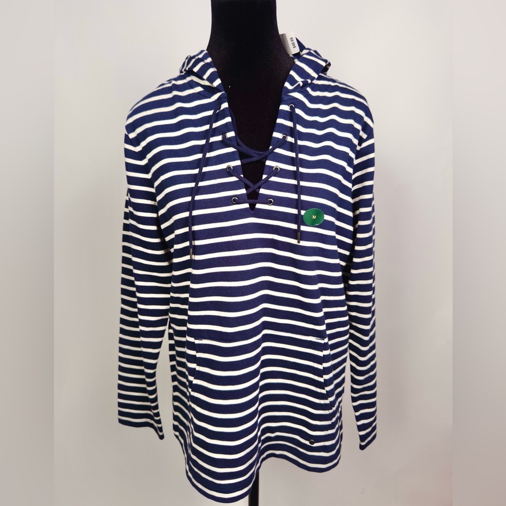 NWT LL Bean Striped Hoodie